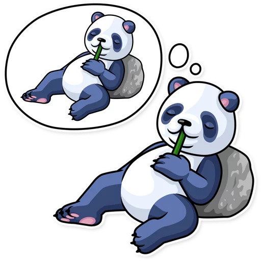 Lazy Panda sticker 😴
