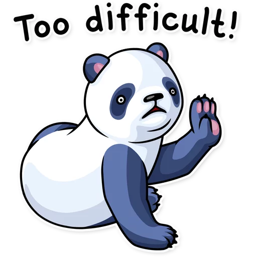 Lazy Panda sticker ✋