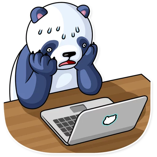 Telegram Sticker «Lazy Panda» 