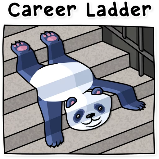 Стікер Telegram «Lazy Panda» 💼