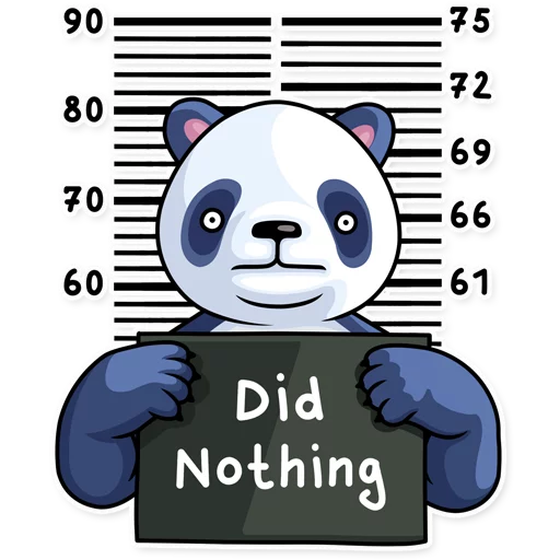 Lazy Panda sticker 😳
