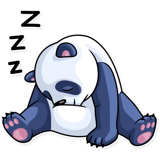 Емодзі Lazy Panda 😴