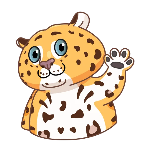 Леопард Толстый emoji 👋
