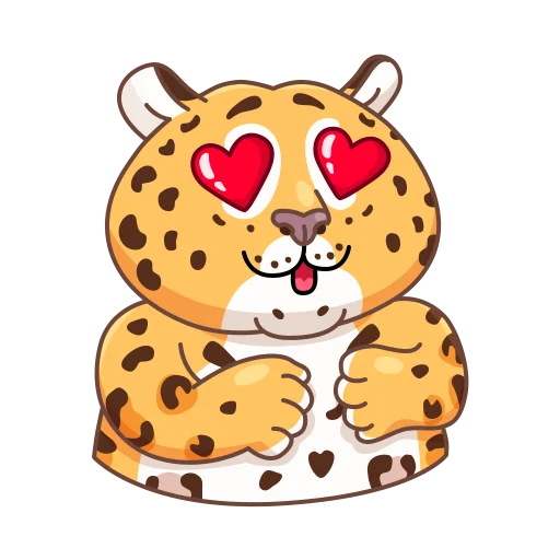 Telegram Sticker «Леопард Толстый» 😍