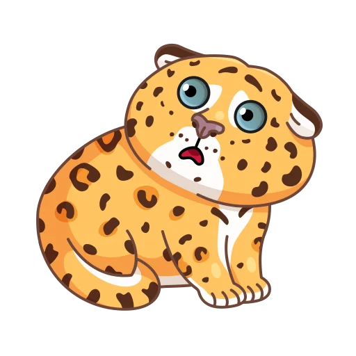 Леопард Толстый sticker 😦