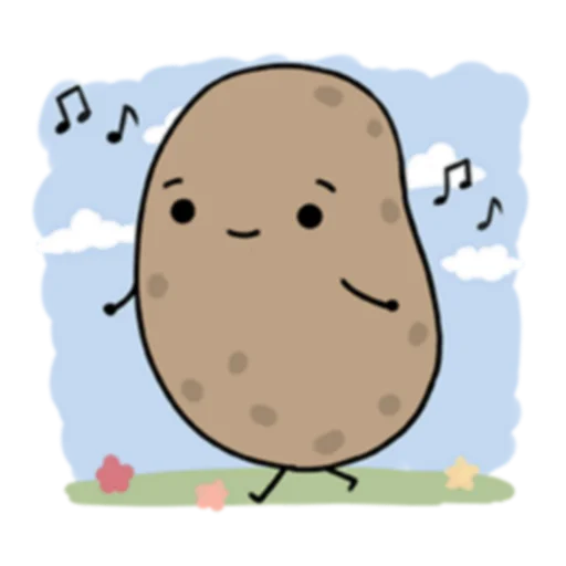 Telegram stiker «Life is Potato (FULL) [英文] » 🎶