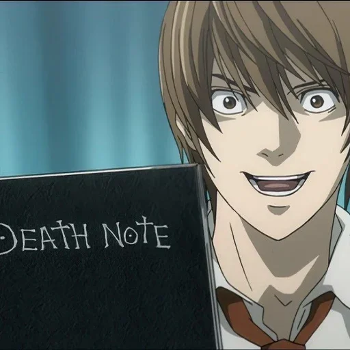 Telegram Sticker «Light Yagami Death Note» 📓