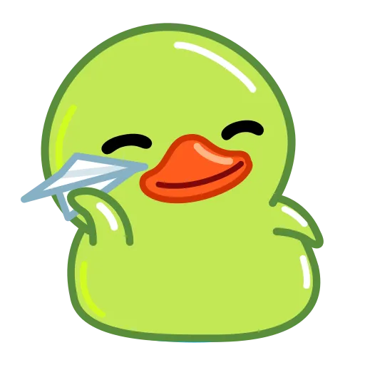 Lime Duck stiker ✈️