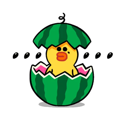 LINE Characters: Cute and Soft Summer emoji 😐