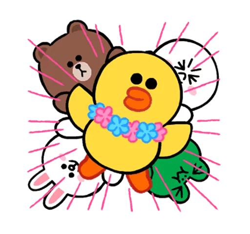 LINE Characters: Cute and Soft Summer emoji 🐥