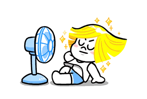 Telegram Sticker «LINE Characters: Cute and Soft Summer» ?