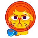 Leo the Cat emoji 🤕