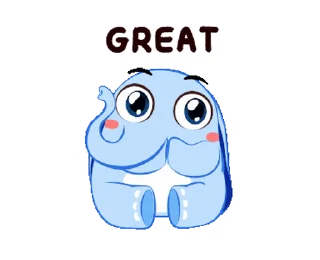 Little Blue Elephant emoji 😭