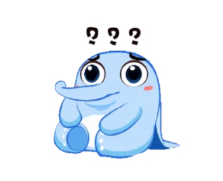 Little Blue Elephant emoji ❌