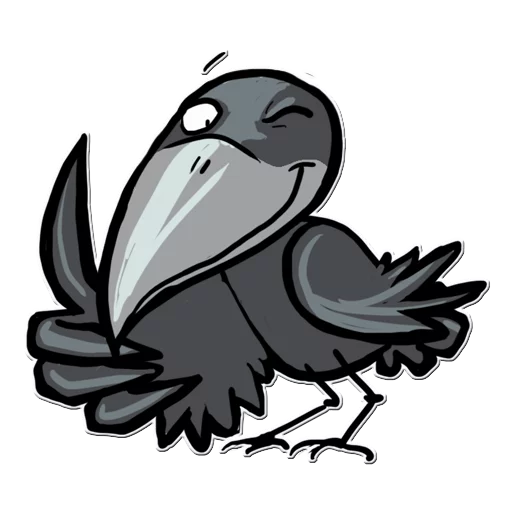 Telegram Sticker «Little Crow» 😉