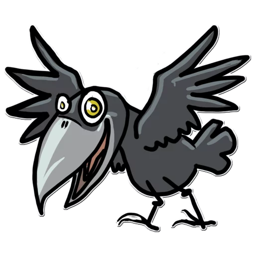 Telegram Sticker «Little Crow» 😃