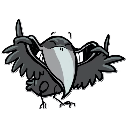Telegram Sticker «Little Crow» 😁