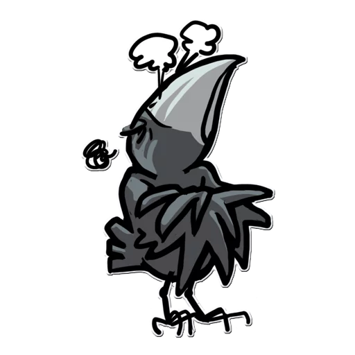 Telegram Sticker «Little Crow» 😤