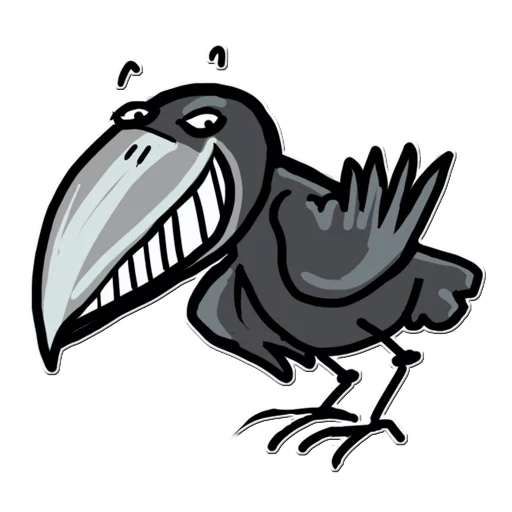 Telegram Sticker «Little Crow» 😁