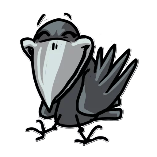 Telegram Sticker «Little Crow» 😊