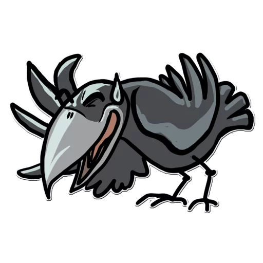 Telegram stiker «Little Crow» 😅