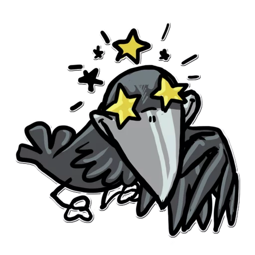 Telegram Sticker «Little Crow» 🤩