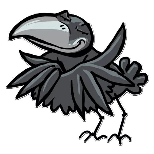 Telegram Sticker «Little Crow» 😏