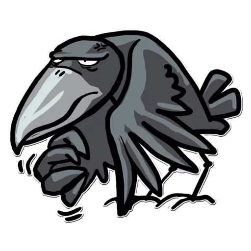 Telegram stiker «Little Crow» ☹️