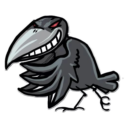 Telegram Sticker «Little Crow» 😈