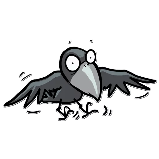 Telegram Sticker «Little Crow» 😳