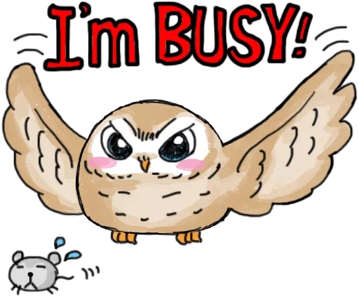Telegram stiker «Owlet» 😖