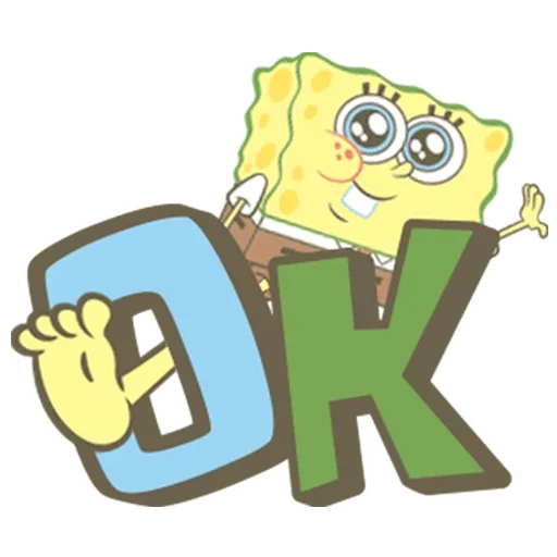 Telegram stiker «SpongeBob SquarePants» 👌