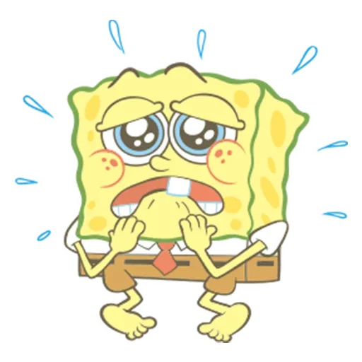 SpongeBob SquarePants emoji 😟