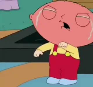 'Little Stewie emoji 😭
