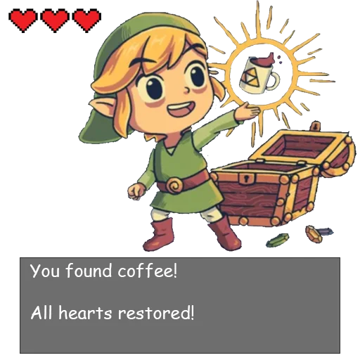 Telegram stiker «Legend Of Link» ☕️