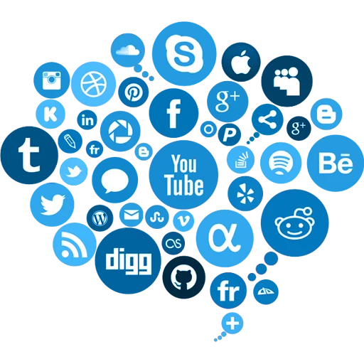 Telegram stiker «Social Media» 🌐