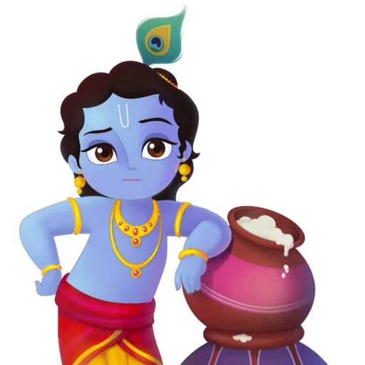 Lord Krishna emoji 😐
