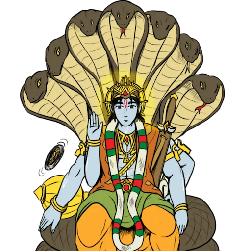 Lord Krishna emoji ✋