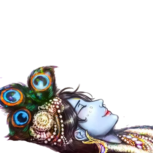 Lord Krishna emoji 😴