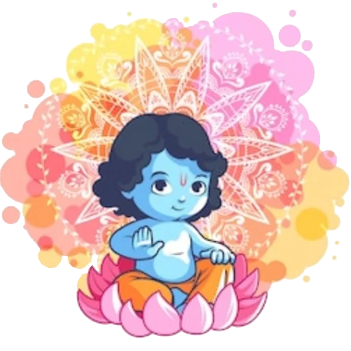 Lord Krishna emoji ✋