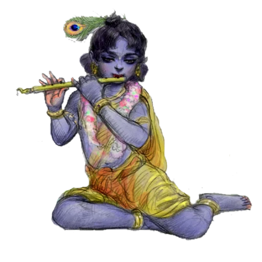 Lord Krishna emoji 😌