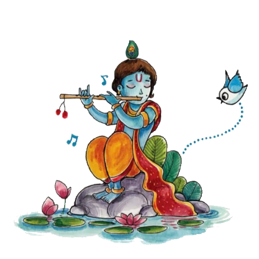 Lord Krishna emoji 😌