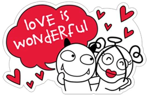 Telegram Sticker «Love Angel !» 😍