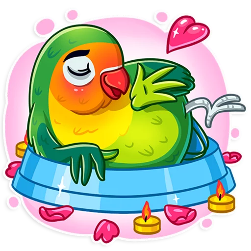 Telegram Sticker «Love Bird» 