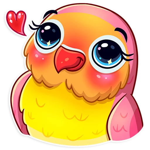 Telegram stiker «Love Bird» ☺️
