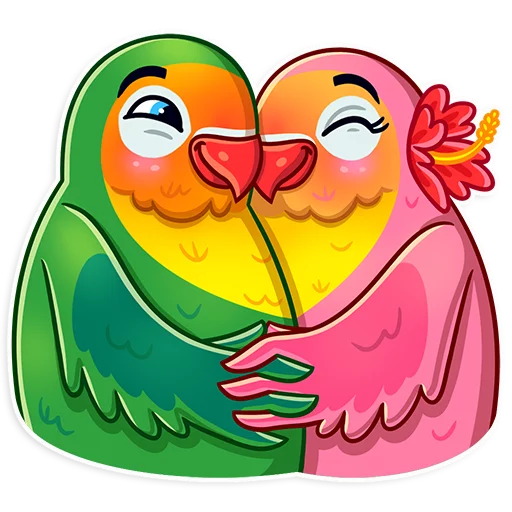 Стікер Telegram «Love Bird» 