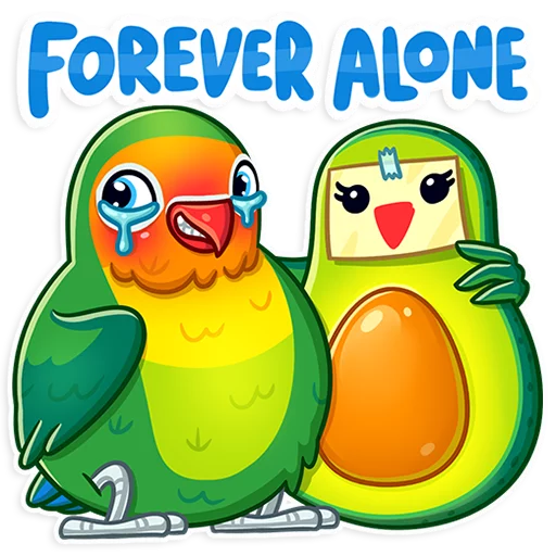 Telegram Sticker «Love Bird» 