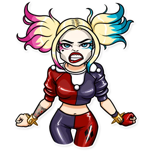 Harley Quinn sticker 😠