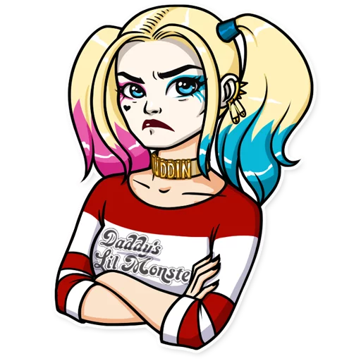 Стікер Telegram «Harley Quinn» 😒