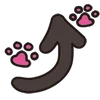 Cats emoji ⤴️